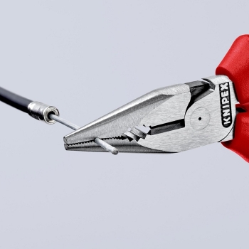Knipex Spitz-Kombizange145mm schwarz atramentiert, Kopf poliert, 2K-Griff